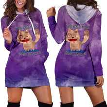 Load image into Gallery viewer, I Work Hard So My Cat Can Have A Better Life Hoodie Dress
