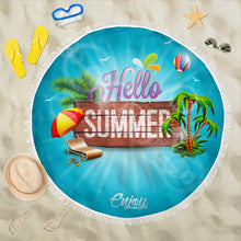 Load image into Gallery viewer, HELLO SUMMER BEACH BLANKET