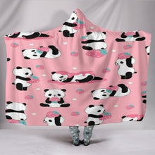 Load image into Gallery viewer, Baby Panda Snuglee Hooded Blanket