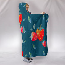 Load image into Gallery viewer, Juicy Strawberry Hooded Blanket