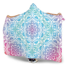Load image into Gallery viewer, Bohemian Rainbow (White) - Hooded Blankets