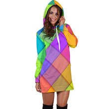 Load image into Gallery viewer, Love Pastel Colors Women's Hoodie Dress