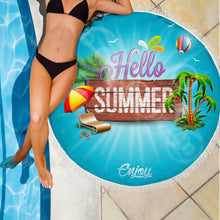 Load image into Gallery viewer, HELLO SUMMER BEACH BLANKET
