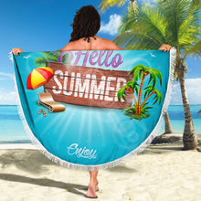 Load image into Gallery viewer, HELLO SUMMER BEACH BLANKET