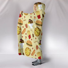 Load image into Gallery viewer, Junk Food Hooded Blanket