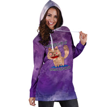 Load image into Gallery viewer, I Work Hard So My Cat Can Have A Better Life Hoodie Dress