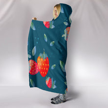 Load image into Gallery viewer, Juicy Strawberry Hooded Blanket