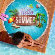 Load image into Gallery viewer, HELLO SUMMER BEACH BLANKET