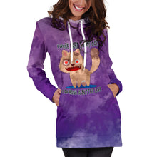 Load image into Gallery viewer, I Work Hard So My Cat Can Have A Better Life Hoodie Dress