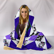 Load image into Gallery viewer, Purple Puppy Love Hooded Blanket