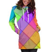 Load image into Gallery viewer, Love Pastel Colors Women's Hoodie Dress