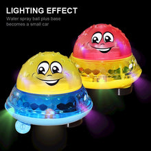 Load image into Gallery viewer, Baby spray water bath toys with flashing LED light.