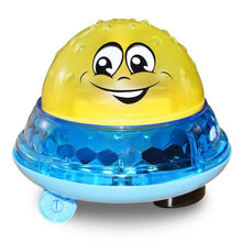 Load image into Gallery viewer, Baby spray water bath toys with flashing LED light.