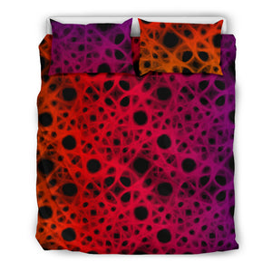 The Neon Dark Web Bedding Set