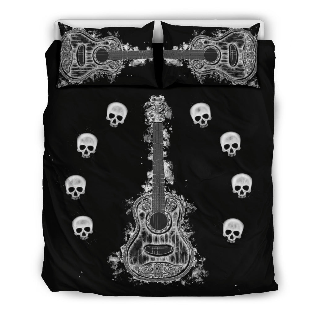 Guitar & Skulls Bedding Set