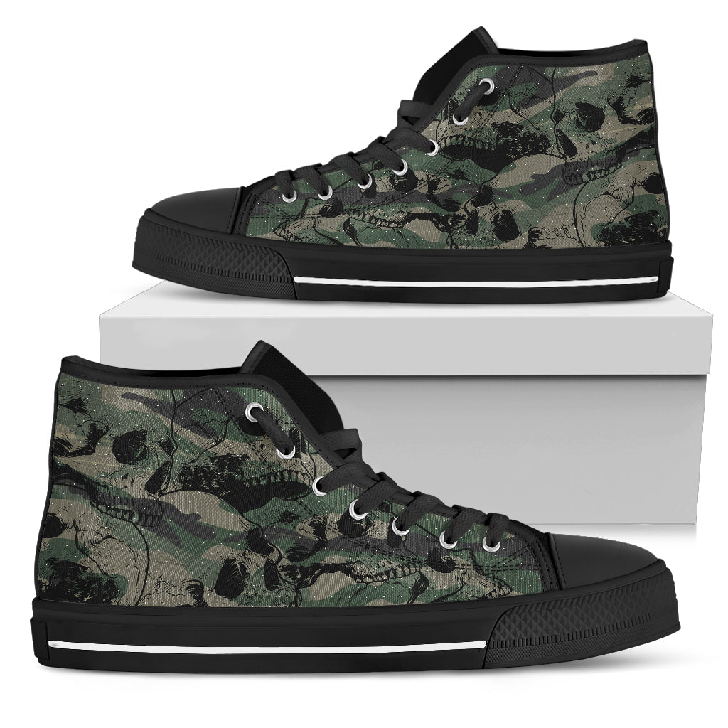 Skull Camo High Tops Women's High Top