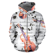 Load image into Gallery viewer, Guitar Lovers All Over Hoodie
