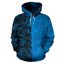 Load image into Gallery viewer, Blue Skull Hoodie
