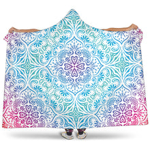 Load image into Gallery viewer, Bohemian Rainbow (White) - Hooded Blankets
