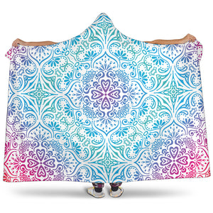 Bohemian Rainbow (White) - Hooded Blankets