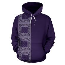 Load image into Gallery viewer, Lineup Royal Purple Bandana Pullover Hoodie
