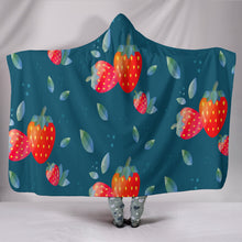 Load image into Gallery viewer, Juicy Strawberry Hooded Blanket
