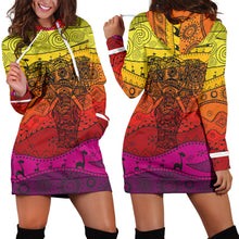 Load image into Gallery viewer, Boho Elephant Women&#39;s Hoodie Dress
