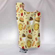 Load image into Gallery viewer, Junk Food Hooded Blanket
