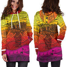 Load image into Gallery viewer, Boho Elephant Women&#39;s Hoodie Dress
