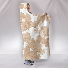 Load image into Gallery viewer, Mucky Jigsaw Puzzle Hooded Blanket
