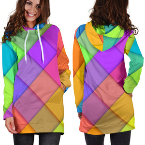 Love Pastel Colors Women's Hoodie Dress