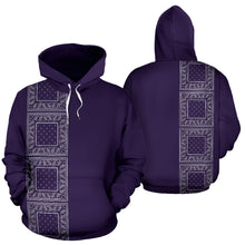 Load image into Gallery viewer, Lineup Royal Purple Bandana Pullover Hoodie
