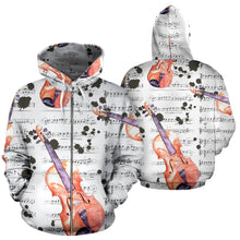 Load image into Gallery viewer, Guitar Lovers All Over Hoodie
