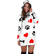 Load image into Gallery viewer, Women&#39;s Dog Love Hoodie Dress
