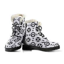 Load image into Gallery viewer, Skulls and Potion Faux Fur Leather Boots
