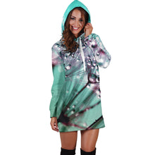 Load image into Gallery viewer, Dandelion and Water Drops Women&#39;s Hoodie Dress
