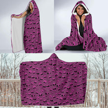 Load image into Gallery viewer, Economy Hoodie Blanket Pink Skulls
