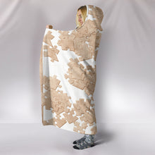 Load image into Gallery viewer, Mucky Jigsaw Puzzle Hooded Blanket
