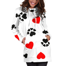 Load image into Gallery viewer, Women&#39;s Dog Love Hoodie Dress
