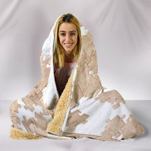 Load image into Gallery viewer, Mucky Jigsaw Puzzle Hooded Blanket
