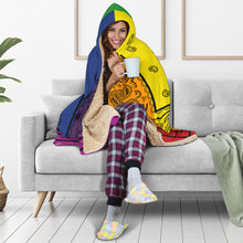 Load image into Gallery viewer, Ultimate Rainbow Bandana Hooded Blanket
