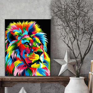 HOT Frame Dazzling Animals Art Canvas.