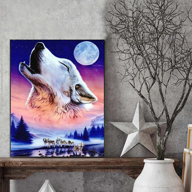 HOT Frame Dazzling Animals Art Canvas.